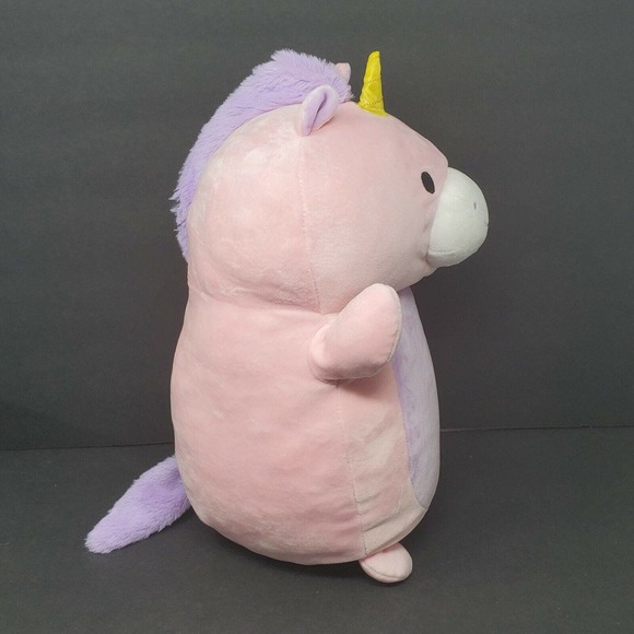 Squishmallow 15" Unicorn Pink Purple Hearts Valentine's Day Hug Mees Plush Gift - Picture 2 of 5